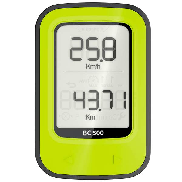 Велокомпьютер беспроводной зеленый B'TWIN 500 Van Rysel Велокомпьютер беспроводной зеленый B'TWIN 500 Van Rysel