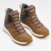 Ботинки для походов зимние водонепроницаемые мужские коричневые SH100 WARM MID Quechua