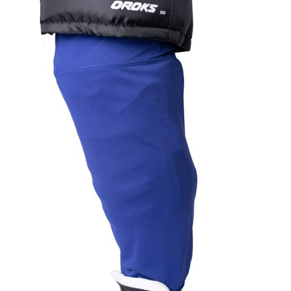 Гамаши хоккейные взрослые синие Oroks