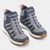Ботинки для походов зимние водонепроницаемые мужские cерые SH100 WARM MID Quechua